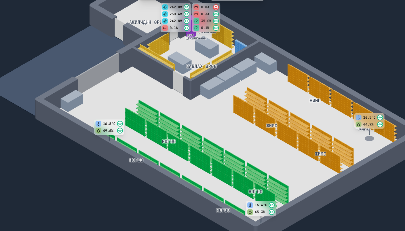 3D facility map